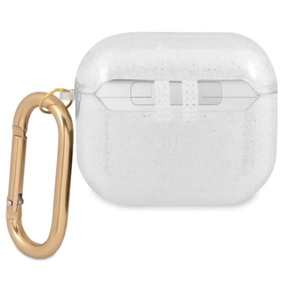 Guess GUA3UCG4GT Airpods 3 Cover Transparent Glitter Collection