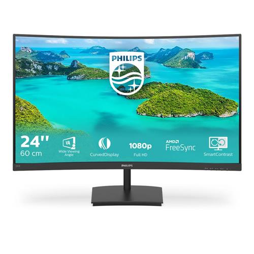 Monitor Curvo 23.6" Philips 241E1SCA Gaming 2000:1 Full HD