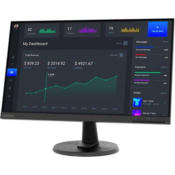 Monitor 23.8"  LENOVO Thinkvision FHD C24-40 entradas HDMI y VGA Vesa