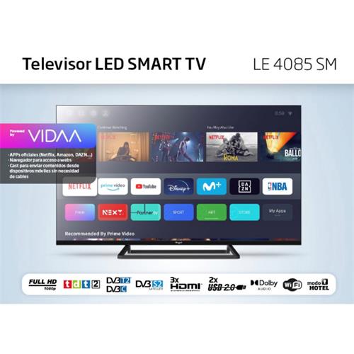 Televisor 40" Engel LE4085SM Smart TV Vidaa Full HD con Modo Hotel