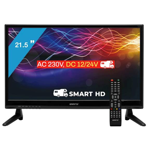 Televisor 21.5"  Emmits D-Led Dvb-T2 Smart TV Android 11 [12 Voltios]