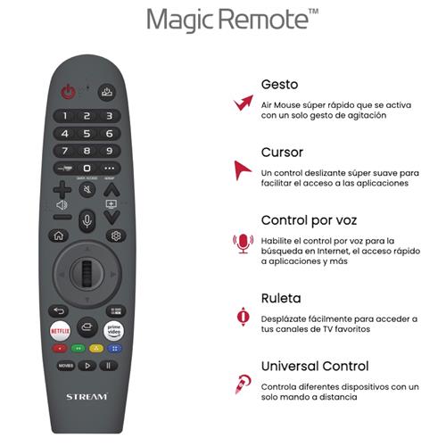 Televisor 32" STREAM SYSTEM HD Smart Tv LG WebOS + Magic Remote