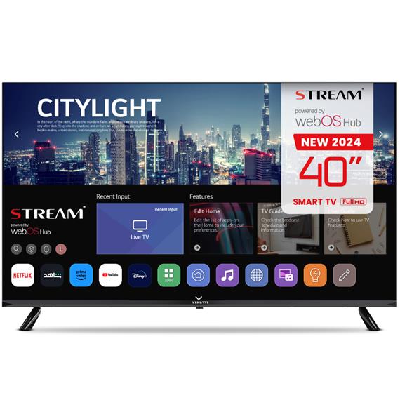 Televisor 40" STREAM SYSTEM Full HD  Smart Tv LG  WebOS + Magic Remote