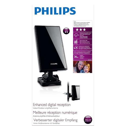 Philips SDV5228/12 Antena Amplificadora TV (36 db HDTV/UHF/VHF/FM)