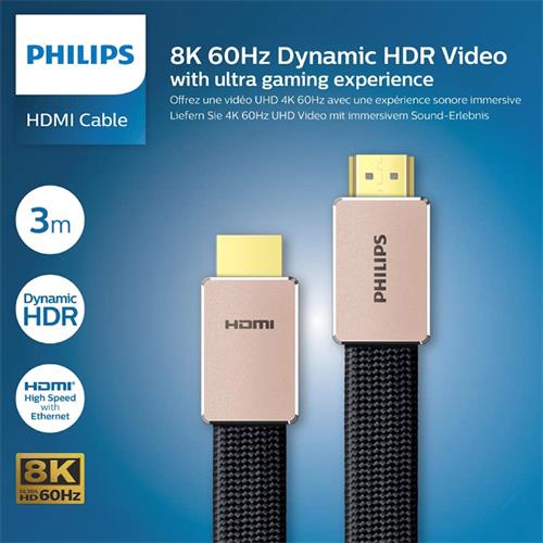 Philips SWV9030/10 Cable HDMI 2.1 Profesional 8K 60Hz 3 metros
