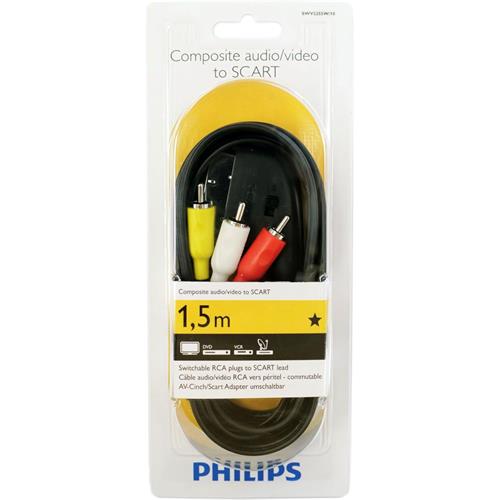 Philips SWV2255W/10 Cable Euroconector a RCA 1.5m