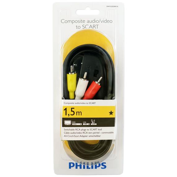 Philips SWV2255W/10 Cable Euroconector a RCA 1.5m