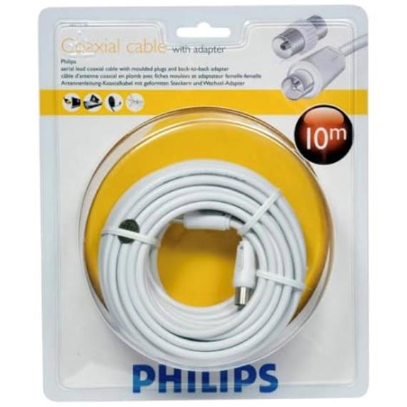 Philips SWV2204W/10 Cable Antena Coaxial TV 10 metros