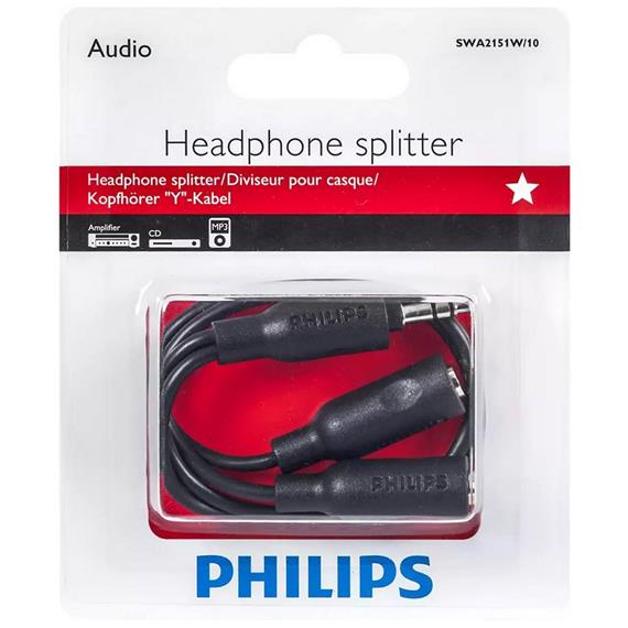 Philips SWA2151W/10 Splitter para Auriculares 3.5mm