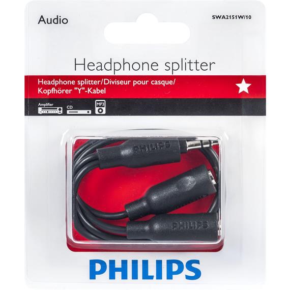 Philips SWA2151W/10 Splitter para Auriculares 3.5mm