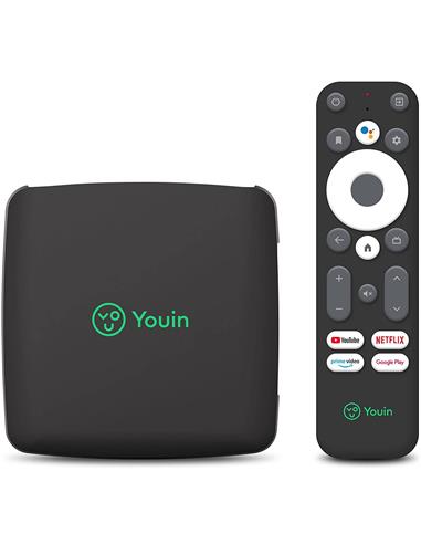 Android TV Youin EN1040K 4K y Chromecast con Wifi y LAN RJ45