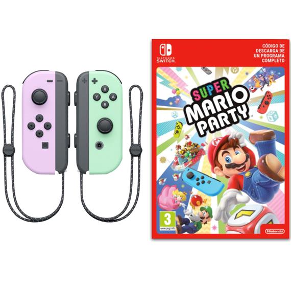 Nintendo Switch Mando Pack Supermario Party + Joy Con Morado Verde