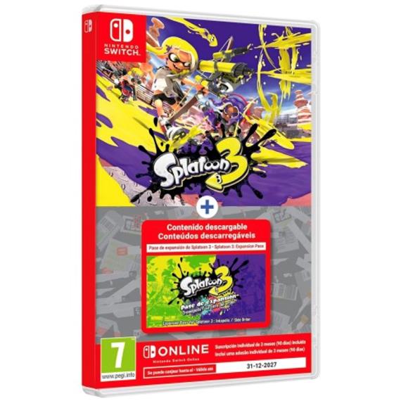 Nintendo Splatoon 3+ Expansion Pass+ NSO - Juego para Nintendo Switch