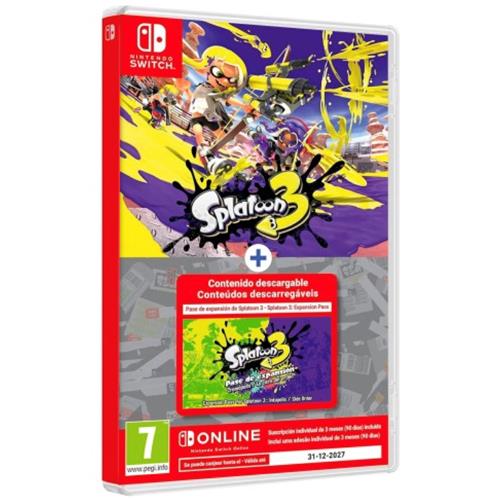 Nintendo Splatoon 3+ Expansion Pass+ NSO - Juego para Nintendo Switch