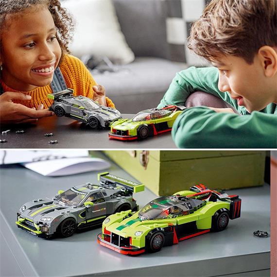 LEGO 76910 Aston Martin Valkyrie AMR Pro y Aston Martin Vantage GT3
