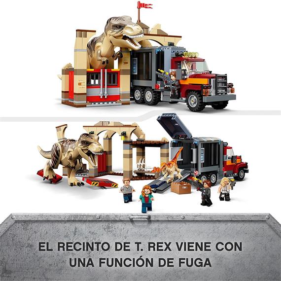 LEGO 76948 Fuga de los Dinosaurios T.Rex y Atrocirraptor