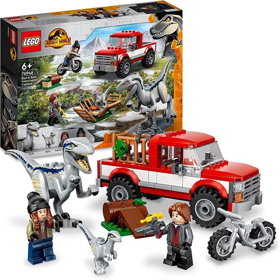 LEGO 76946 Captura de los Velociraptores Bue y Beta