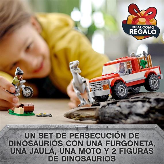 LEGO 76946 Captura de los Velociraptores Bue y Beta