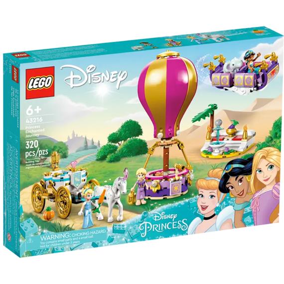 LEGO 43216 Viaje Encantado de las Princesas Cenicienta Jasmín y Rapunzel