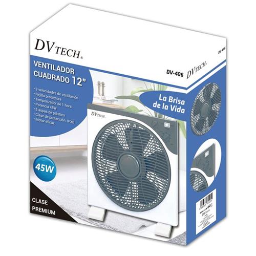 DVtech DV24406 Ventilador BOX FAN 12"