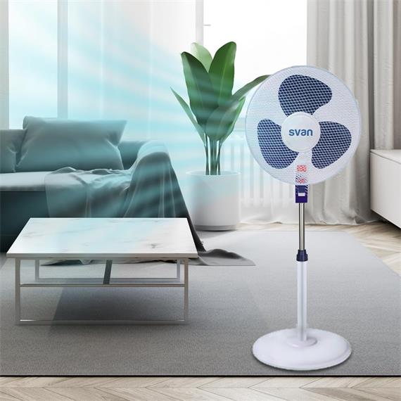 Svan SVP401600OBA Ventilador de Pie 40w White Dark Blue