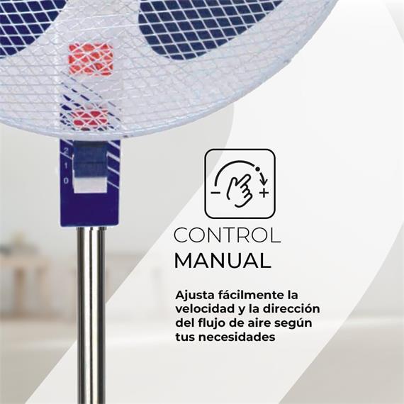 Svan SVP401600OBA Ventilador de Pie 40w White Dark Blue