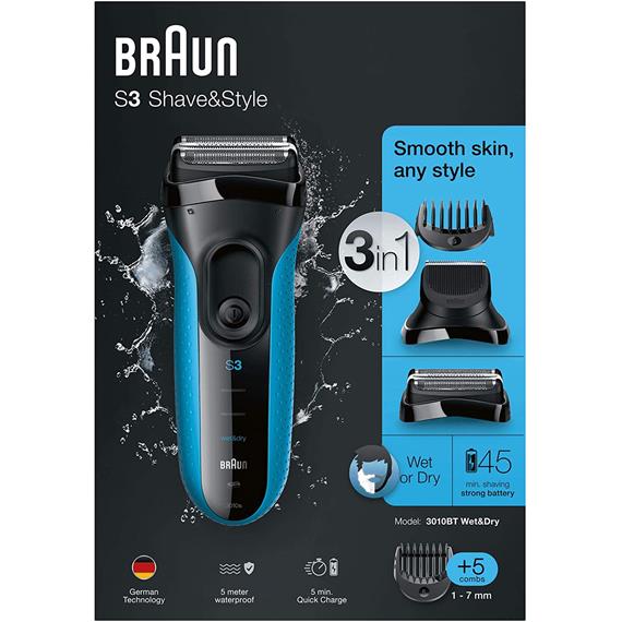 BRAUN Afeitadora Series 3 3010BT Shave&Style