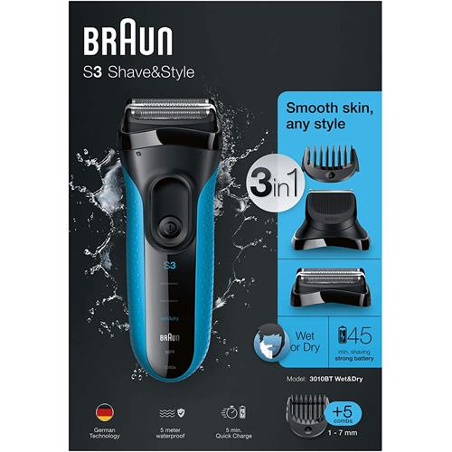 BRAUN Afeitadora Series 3 3010BT Shave&Style
