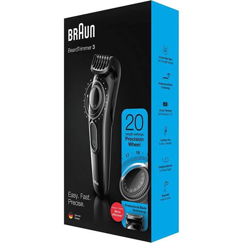 BRAUN BT3222 CORTABARBA RECARGABLE
