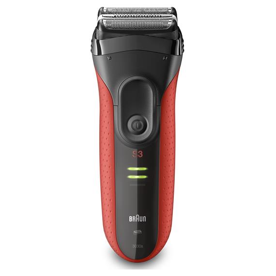 Braun Afeitadora Series3  3030s Negra/Rojo