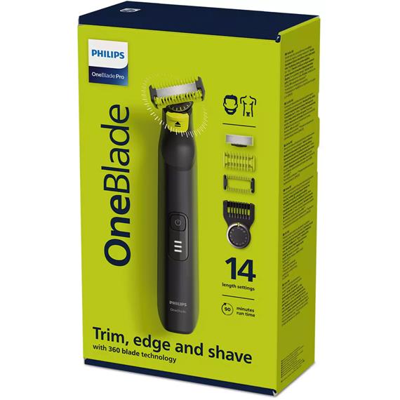 Philips QP6541/15 Afeitadora One Blade Pro 360 Barba y Cuerpo