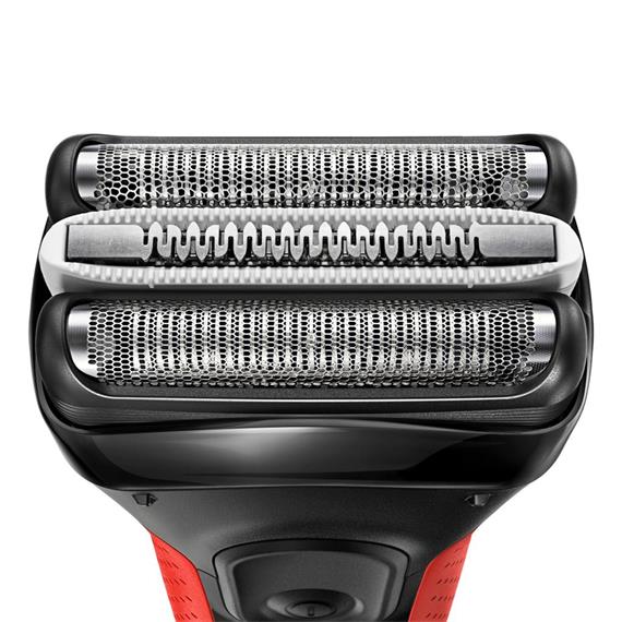 Braun Afeitadora Series 3 3030VS Negra/Rojo + Naricero