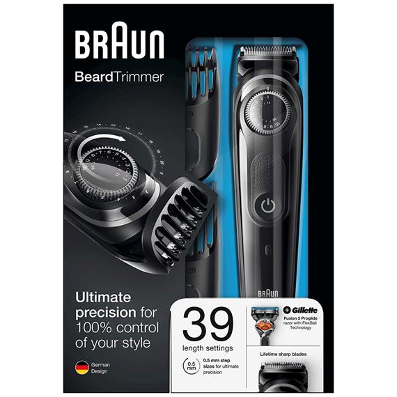 Braun BT3042 Recortadora de Barba y Pelo con 39 Tamaños