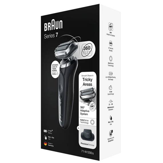 Braun Afeitadora Serie 7 71-N1200S Flex 360º