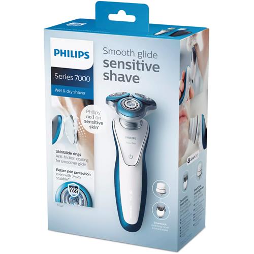 Philips Afeitadora S7522/50 SkinGlide Wet & Dry con Accesorios