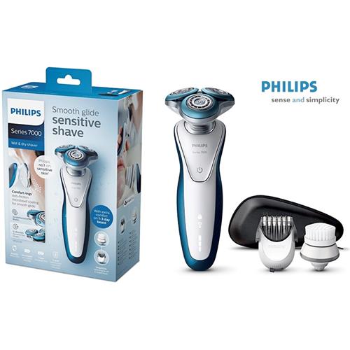 Philips Afeitadora S7522/50 SkinGlide Wet & Dry con Accesorios