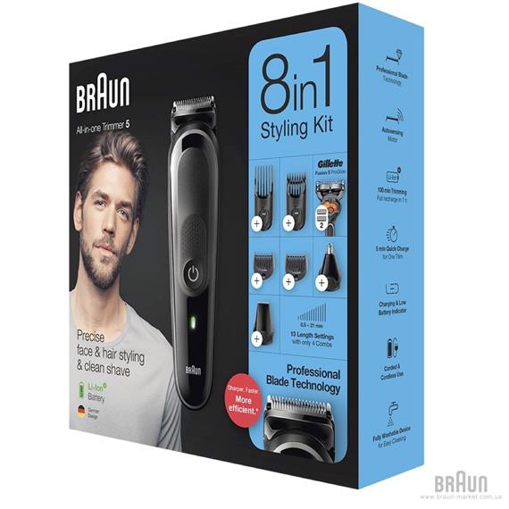 Braun MGK5260 Recortadora Kit 8 Accesorios