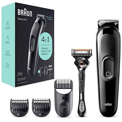 Braun SK3300 Cortapelo Recargable Kit 4-1