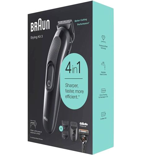 Braun SK3300 Cortapelo Recargable Kit 4-1