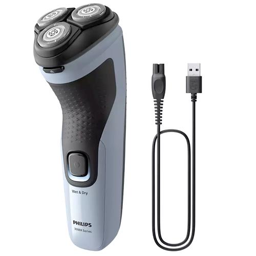 Philips Afeitadora X3003 Seco y Húmedo Recargable y Cortapatillas