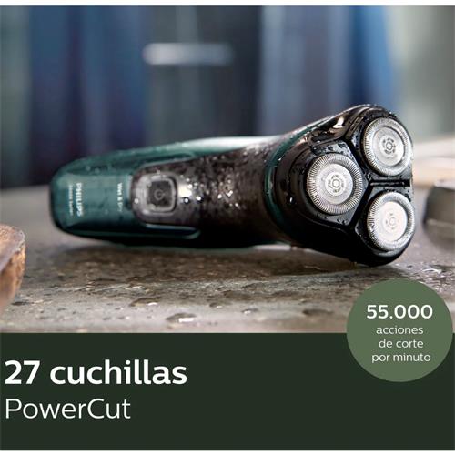 Philips Afeitadora X3052 Seco y Húmedo Recargable y Cortapatillas