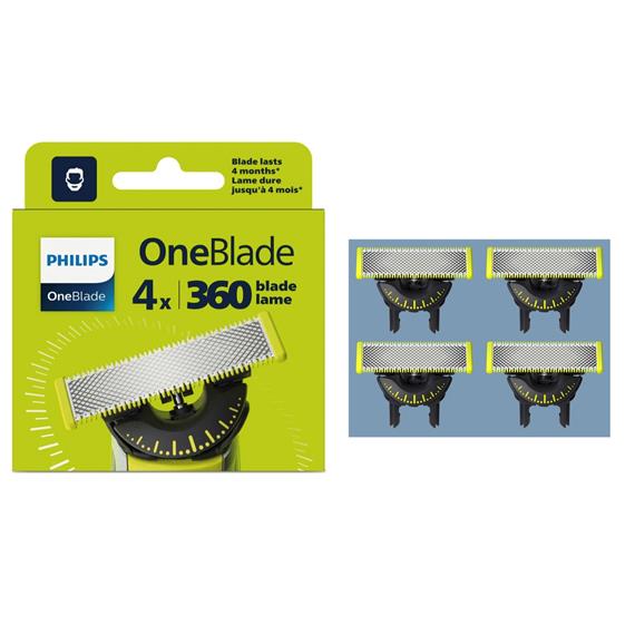 Philips QP440/50 Recambio para OneBlade 360 Pack de 4