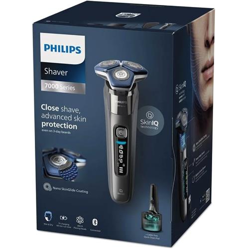 Philips Afeitadora S7887/55 para Seco y Mojado SkinIQ con Base de limpieza