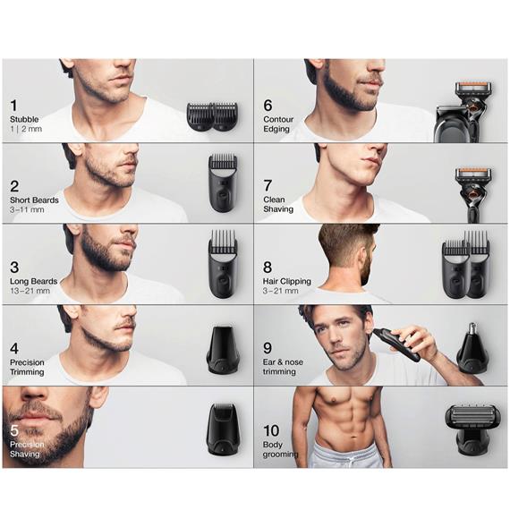 Braun MGK7321 Recortadora Kit 10 Accesorios
