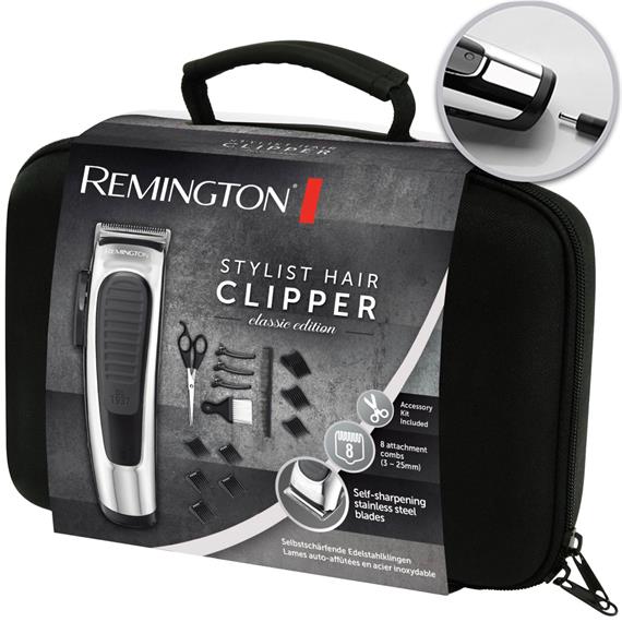 Remington HC450 Stylist Classic Cortapelo recargable con Maletin de Accesorios