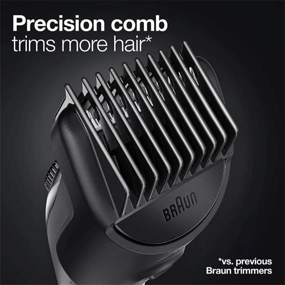 Braun BT3300 Recortadora de Barba Recargable con 20 Tamaños de corte