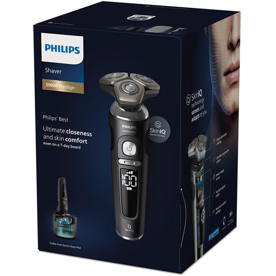 Philips Afeitadora SP9840/32 Serie 9000 Prestige con Base de limpieza
