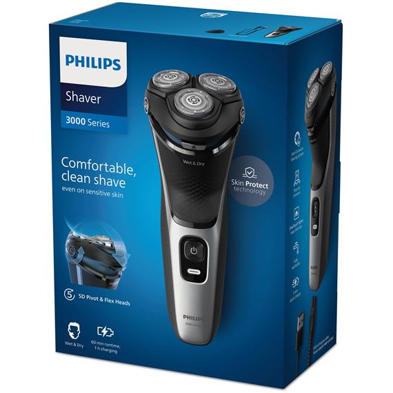 Philips Afeitadora S3143/00 Recargable Wet & Dry PowerCut