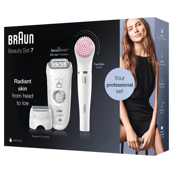 Braun SE 7-875 Depiladora Silk-épil Senso Smart Beauty Set