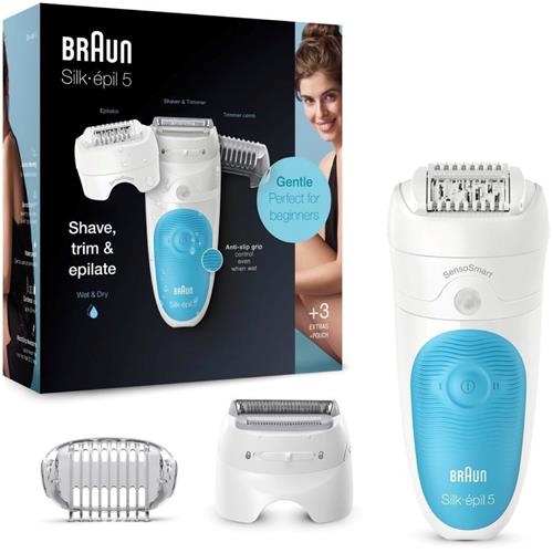 Braun SES5-605 Silk-épil Depiladora con 3 Cabezales